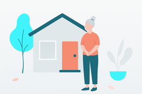 Eine alte Dame und ihr Eigenheim