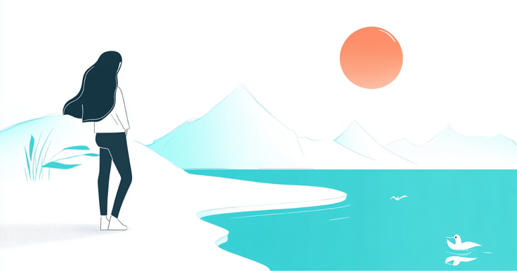 Illustration vom Meer